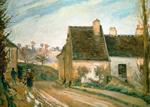 The Tumbledown Cottage near Osny de Camille Pissarro