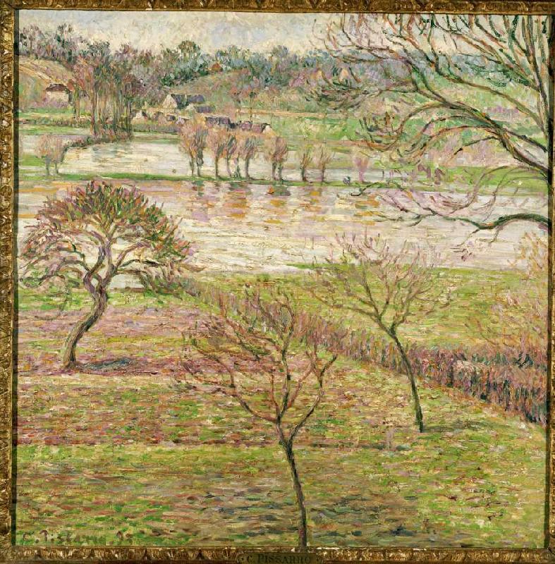 Inundation in Eragny. de Camille Pissarro
