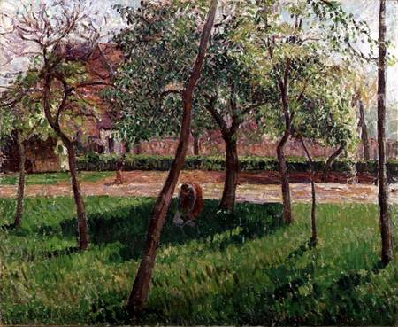 Walled Garden at Eragny de Camille Pissarro