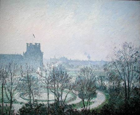 White Frost, Jardin des Tuileries de Camille Pissarro