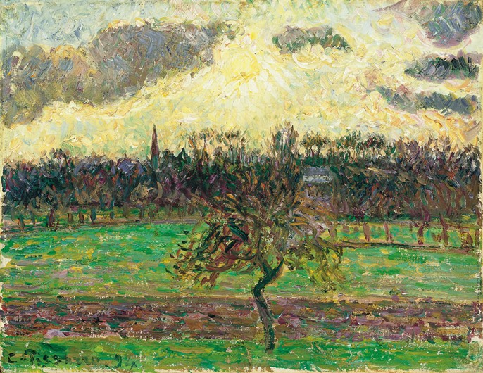 The Meadows at Éragny, Apple Tree de Camille Pissarro