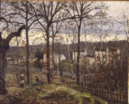 Winter Landscape at Louveciennes de Camille Pissarro