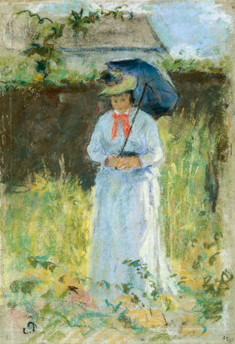 Woman with a Parasol de Camille Pissarro