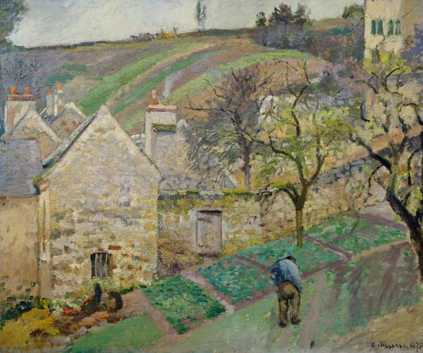 Hillside of the Hermitage, Pontoise de Camille Pissarro