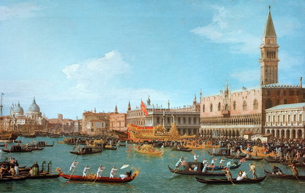 Venice / Il Bucintoro / Canaletto de Giovanni Antonio Canal