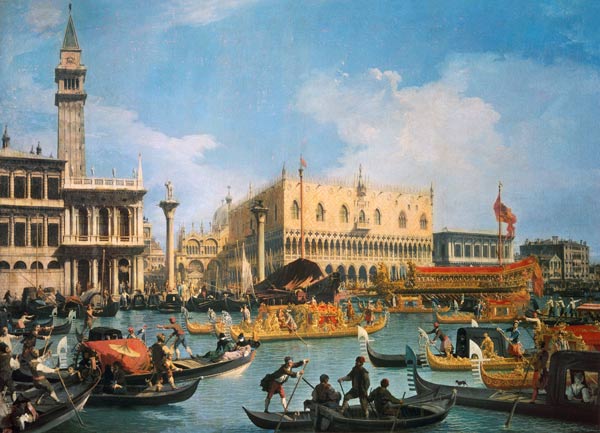 El Buccintoro en el día de la Ascención de Giovanni Antonio Canal