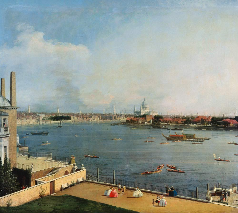 The Thames and the centre of London from Richmond de Giovanni Antonio Canal