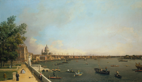 London. The Thames from Somerset House Terrace towards the City de Giovanni Antonio Canal