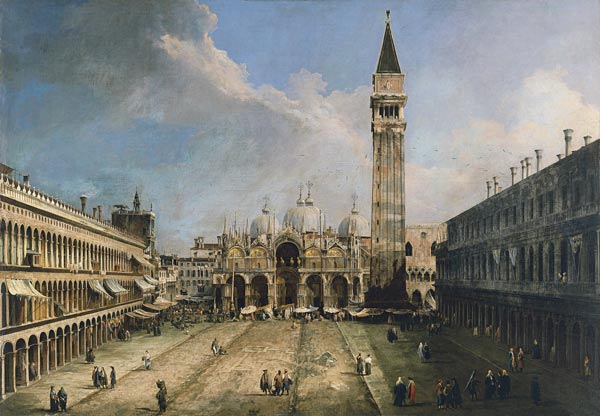 The Piazza San Marco in Venice de Giovanni Antonio Canal