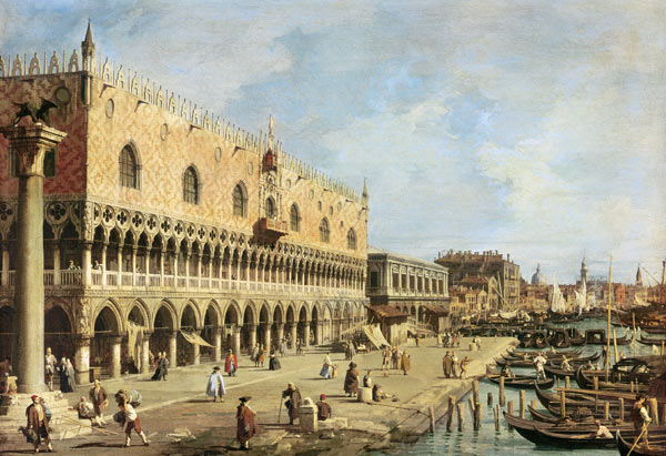 The Riva degli Schiavoni, Venice de Giovanni Antonio Canal
