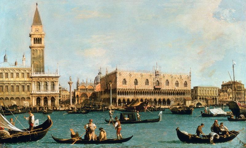 Venecia visto de la pileta de Giovanni Antonio Canal