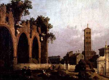 The Basilica of Massenlio de Giovanni Antonio Canal