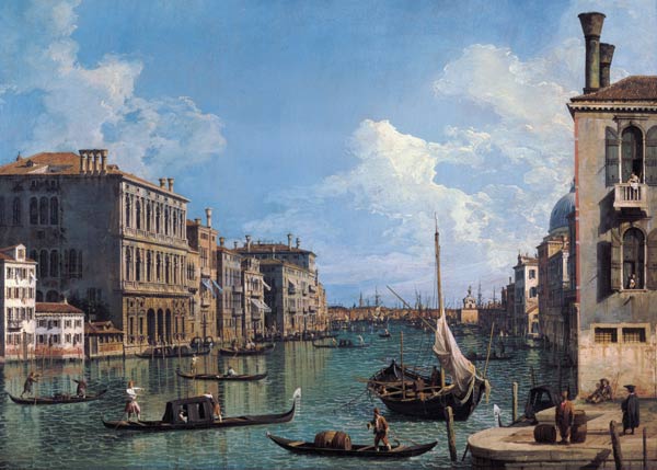 The Canal grandee at Campo of San Vio according to de Giovanni Antonio Canal