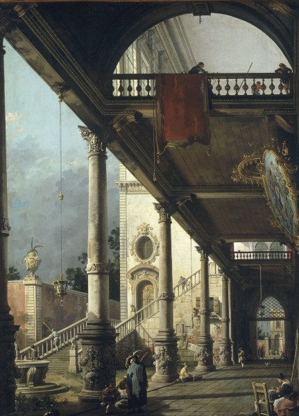 Canaletto / Capricio / Paint./ 1765 de Giovanni Antonio Canal