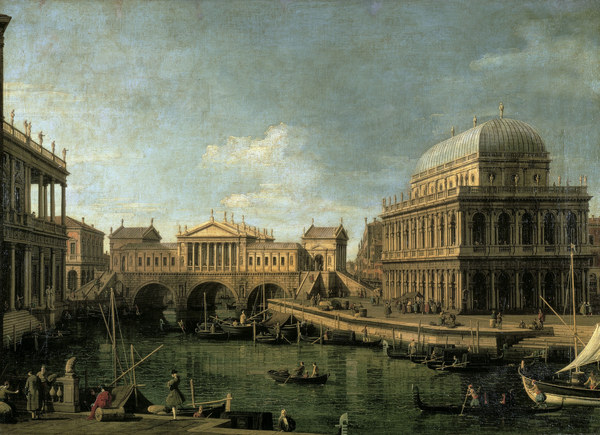 Canaletto / San Giacometto, Venice de Giovanni Antonio Canal