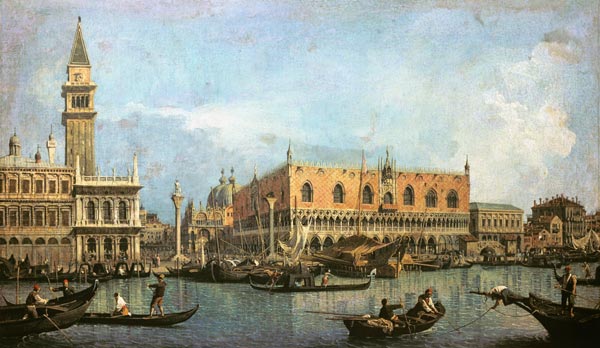 The Molo and the Piazzetta San Marco, Venice de Giovanni Antonio Canal