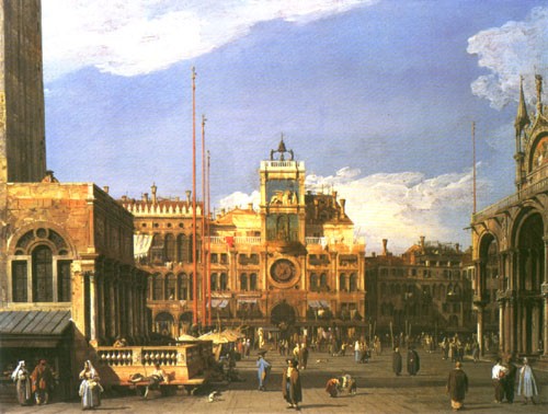 The Clocktower into The Piazza p. Marco de Giovanni Antonio Canal