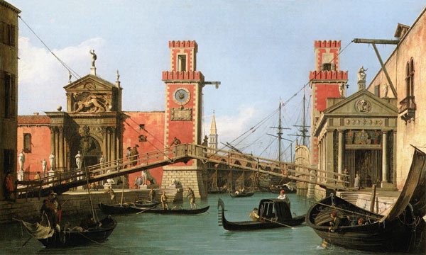 The arsenal entrance de Giovanni Antonio Canal