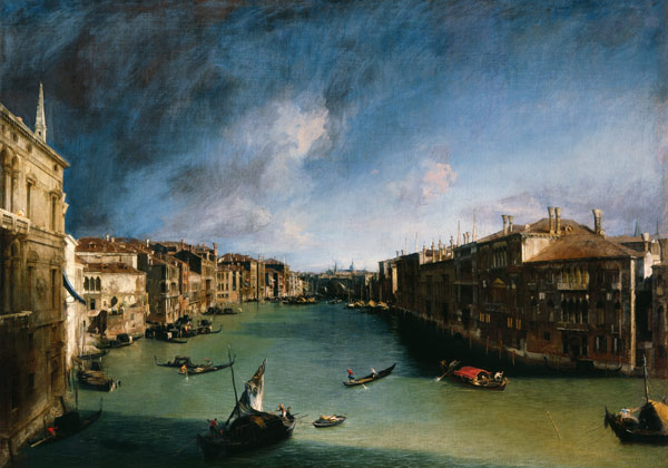 The Canal grandee of the Palazzo Balbi against Ria de Giovanni Antonio Canal