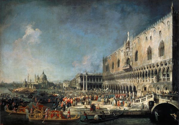 Receipt of a French sent in Venice de Giovanni Antonio Canal