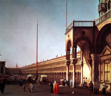 Piazza di San Marco, from the Piazetta, in Venice de Giovanni Antonio Canal