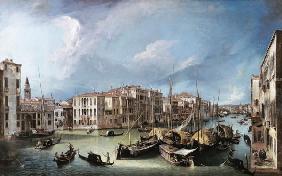 El Gran Canal de Venecia con el Puente de Rialto