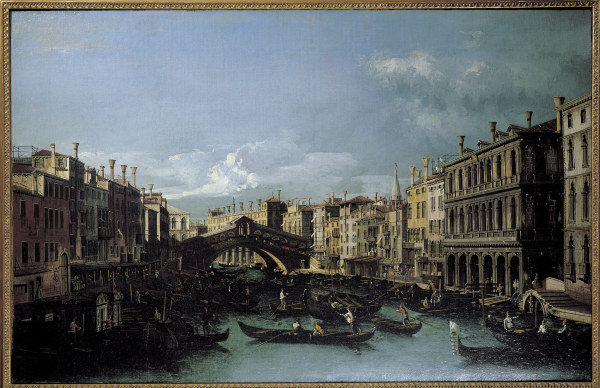 Venedig, Rialtobrücke / Canaletto de Giovanni Antonio Canal