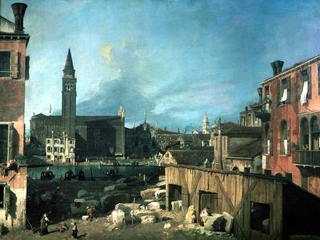 Venice: Campo San Vidal and Santa Maria della Carita (The Stonemason's Yard) de Giovanni Antonio Canal