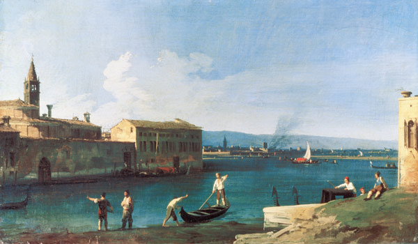 View of San Michele in Isola, Venice de Giovanni Antonio Canal