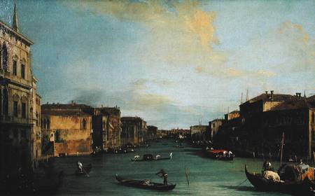 View of The Grand Canal from the Rialto Bridge de Giovanni Antonio Canal
