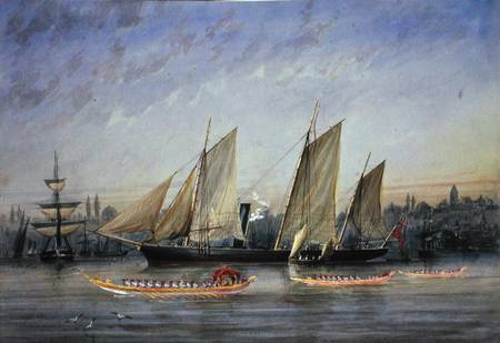 Vessels Moored in the Bosphorus de Capt. Charles A. Lodder