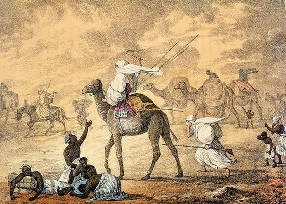 A Sand Wind on the Desert, from 'Narrative of Travels in Northern Africa in the Years 1818-19 and 18 de Captain George Francis Lyon