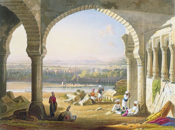 Aurungabad from the Ruins of Aurungzebe's Palace, from Volume II of 'Scenery, Costumes and Architect de Captain Robert M. Grindlay