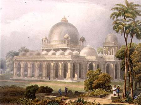 The Roza at Mehmoodabad in Guzerat, or the Tomb of Vizier of Sultan Mehmood, from Volume II of 'Scen de Captain Robert M. Grindlay