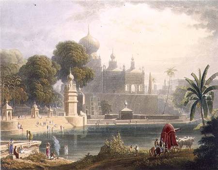 View of Sassoor in the Deccan, from Volume II of 'Scenery, Costumes and Architecture of India', draw de Captain Robert M. Grindlay