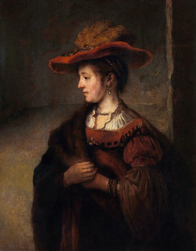 Portrait of Saskia van Uylenburgh (after Rembrandt) de Carel Fabritius