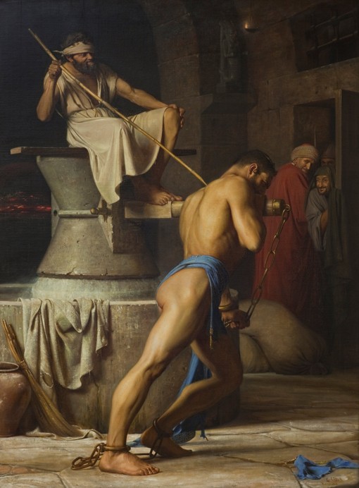 Samson and the Philistines de Carl Bloch