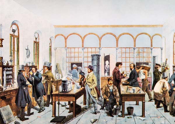 Justus von Liebig, Laboratory de Carl Constantin Steffeck