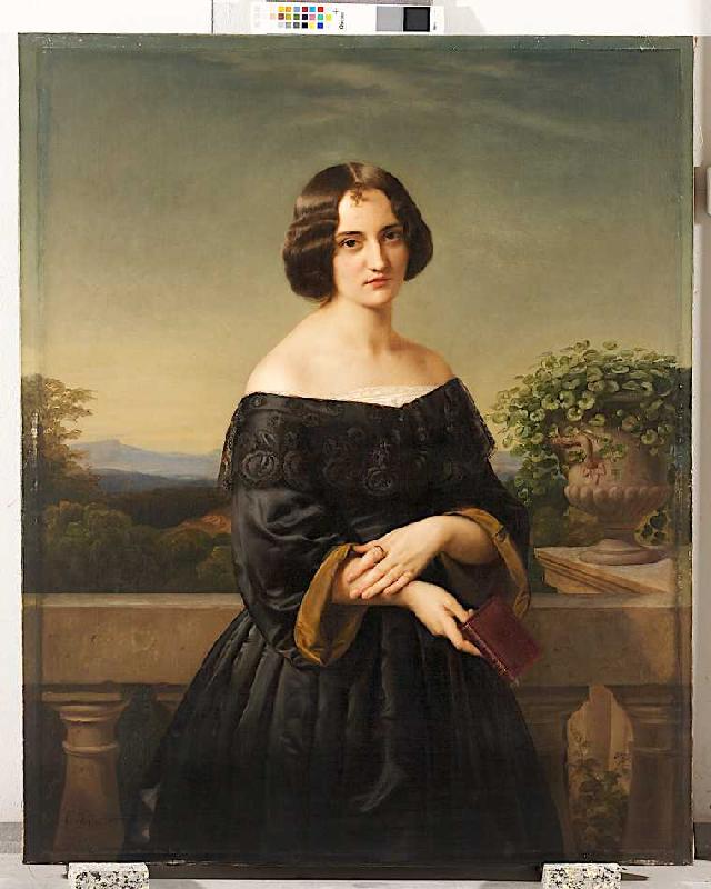 Bildnis der Malerin Marie Wiegmann de Carl Ferdinand Sohn