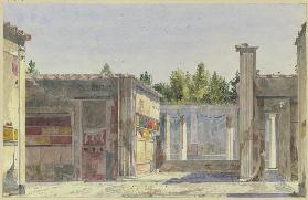 Die Casa di Sallustio und umliegende Ruinen in Pompeji