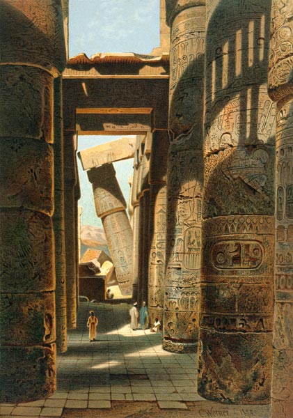 Karnak , Temple Ruins de Carl Friedr.Heinrich Werner