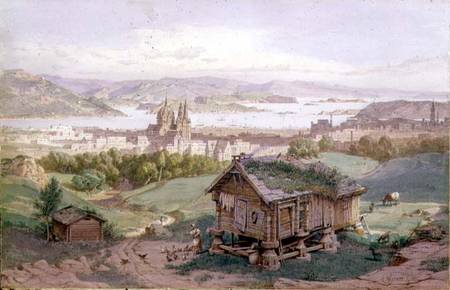 View of Christiania de Carl Friedr.Heinrich Werner