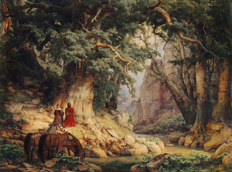 The Thousand-Year-Old Oak de Carl Friedrich Lessing