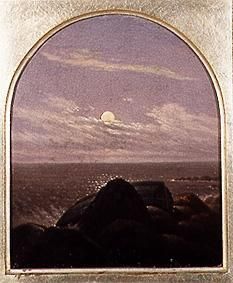 Sea coast in the moonlight de Carl Gustav Carus