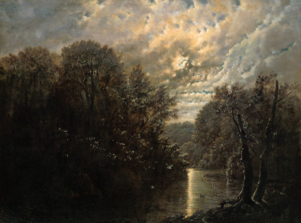 River Landscape in the Rosental near Leipzig de Carl Gustav Carus