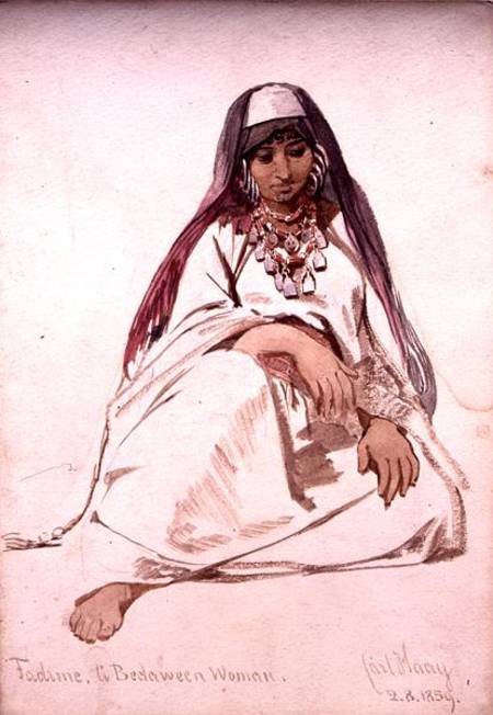 Fadine, a Bedaween Woman de Carl Haag