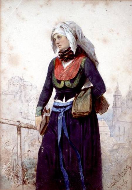 A Nun in Bavaria de Carl Haag
