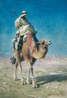 A Bedaween on a Camel's Back