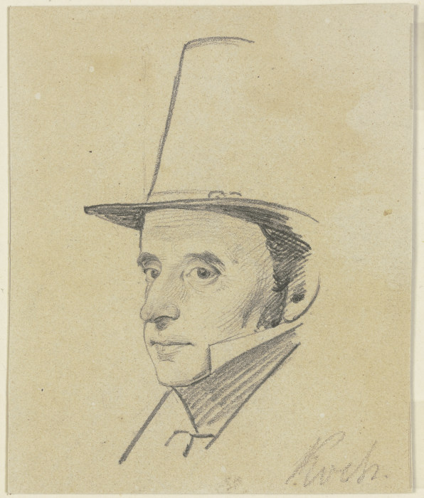 Portrait of Koch de Carl Hoff