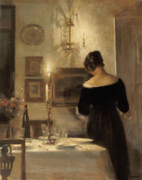 In the dining room de Carl Holsoe